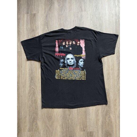 Vintage Matchbox Twenty 20 Everclear Band Tee Tour Concert Rare 2XL Black - Picture 2 of 16
